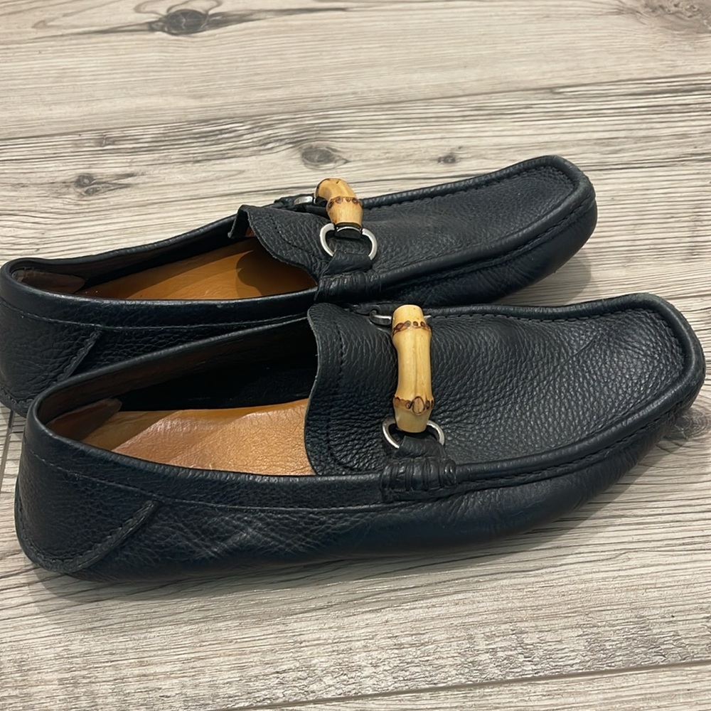 GUCCI LEATHER BAMBOO BIT LOAFER Men’s Size 9